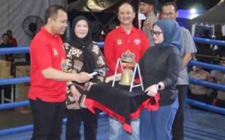 Wali Kota Bandarlampung Hadiri Kejuaraan Tinju Amatir Polresta 2026