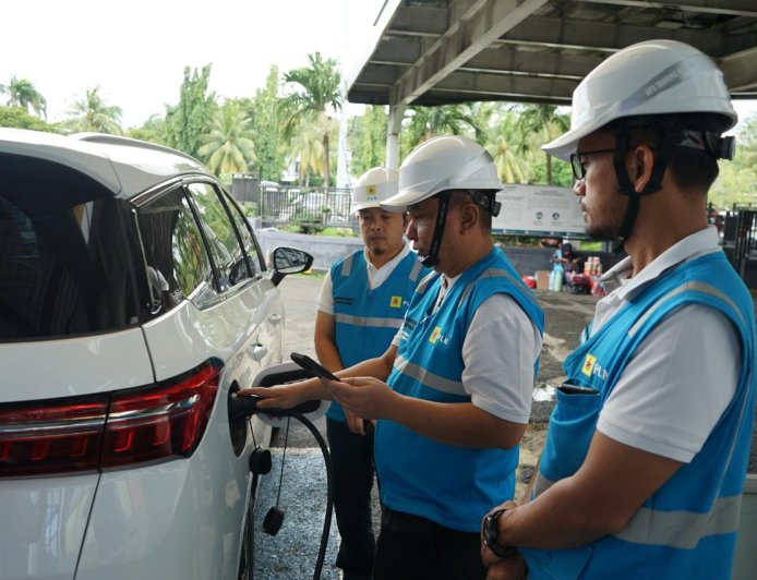 Penggunaan SPKLU Meningkat Pesat, PLN UID Lampung Tinjau Kesiapan SPKLU di Jalur Mudik Idulfitri 2026