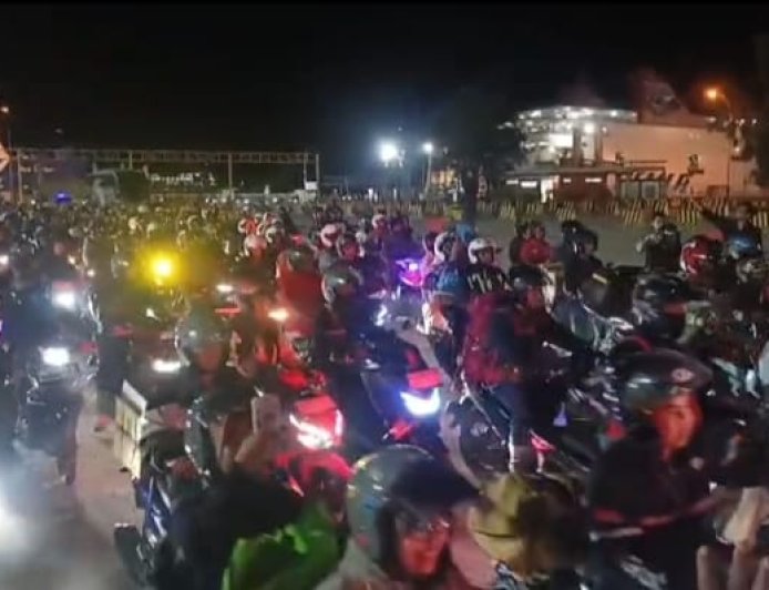 H-3 Idulfitri, Ribuan Pemudik Motor asal Jawa Tiba di Pelabuhan Bakauheni 