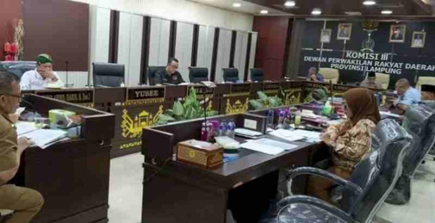 RDP Komisi III DPRD Lampung Bahas Evaluasi Capaian PAD 2025