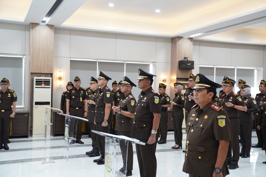 Kajati Lampung Lantik Kajari Lampung Barat, Tulangbawang, dan Tulangbawang Barat