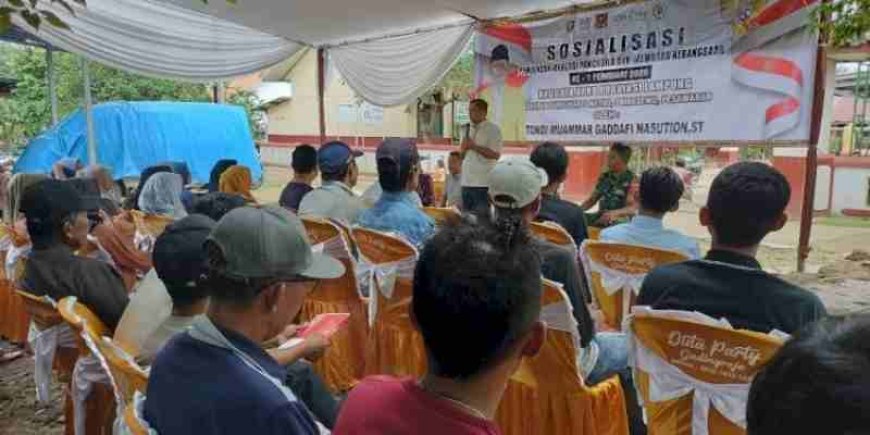 Lewat Sosialisasi Pancasila, Tondi Nasution Bangun Kedekatan dengan Warga Gadingrejo
