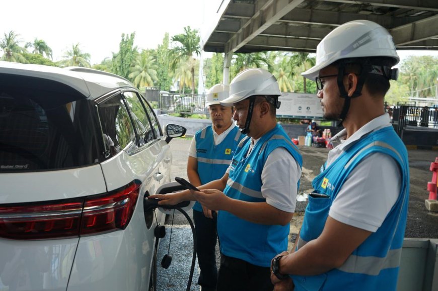 Penggunaan SPKLU Meningkat Pesat, PLN UID Lampung Tinjau Kesiapan SPKLU di Jalur Mudik Idulfitri 2026