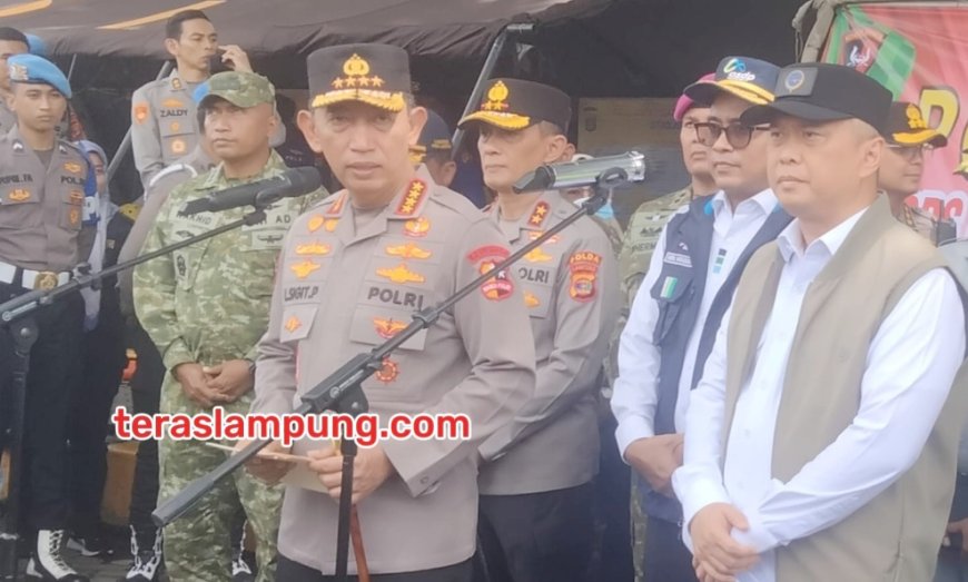 Tinjau Pelabuhan Bakauheni, Kapolri: Puncak Arus Balik Lebaran 2026 Sudah Terlewati