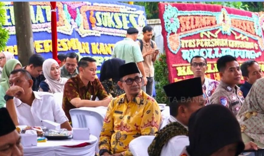 Plh Kadis Kominfo Bandarlampung Hadiri Peresmian Kantor RMOL Lampung