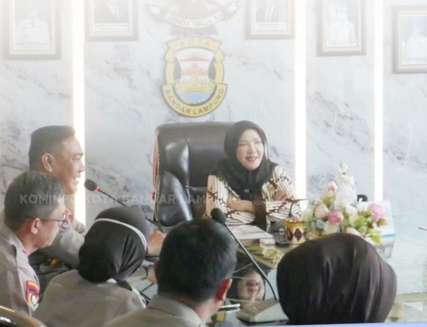 Wali Kota Bandarlampung Bahas Keamanan Kota Bersama Polda Lampung