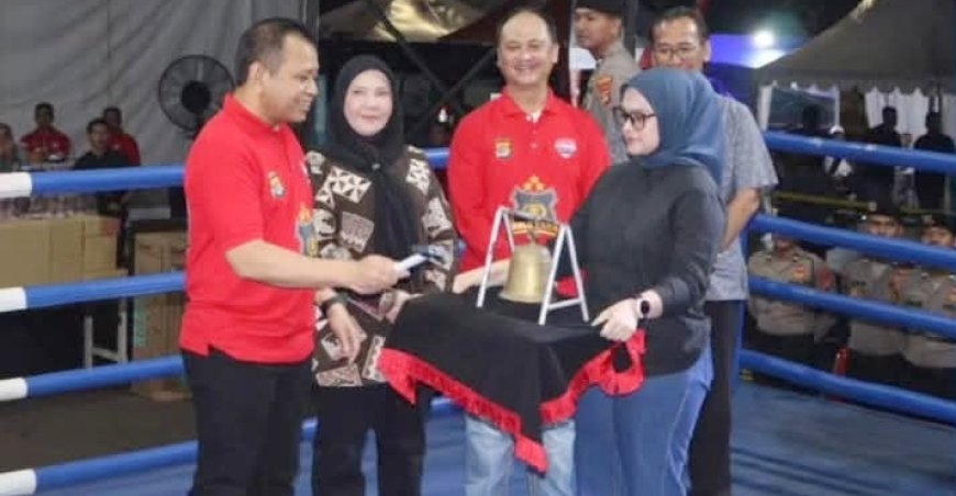 Wali Kota Bandarlampung Hadiri Kejuaraan Tinju Amatir Polresta 2026