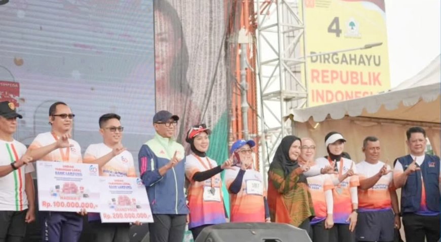 Wali Kota Bandarlampung Hadiri Bank Lampung Run 2026