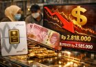 Harga Emas Antam Turun Tajam, Tertekan Penguatan Dolar AS