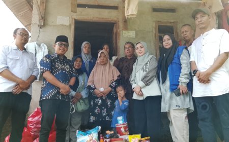 Respons Laporan di Media Sosial, Camat Panjang Tinjau Warga dan Usulkan Bedah Rumah