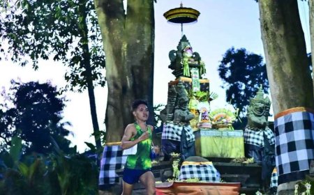 Pelari Polda Lampung Raih Prestasi di Kemala Run Bali