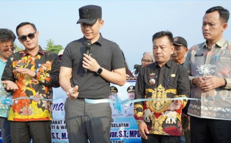 Bupati Lampung Selatan Resmikan Jalan Lubuk Dalam–Way Urang, Akses Wisata Kalianda Kian Terbuka
