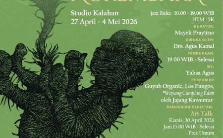Pameran Tunggal Teguh Paino “Tuwuh lan Ngrembaka” Digelar di Studio Kalahan Yogyakarta