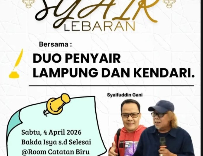 Malam Ini, Syair Lebaran Hadir di TikTok Talk Bersama Isbedy dan Syaifuddin