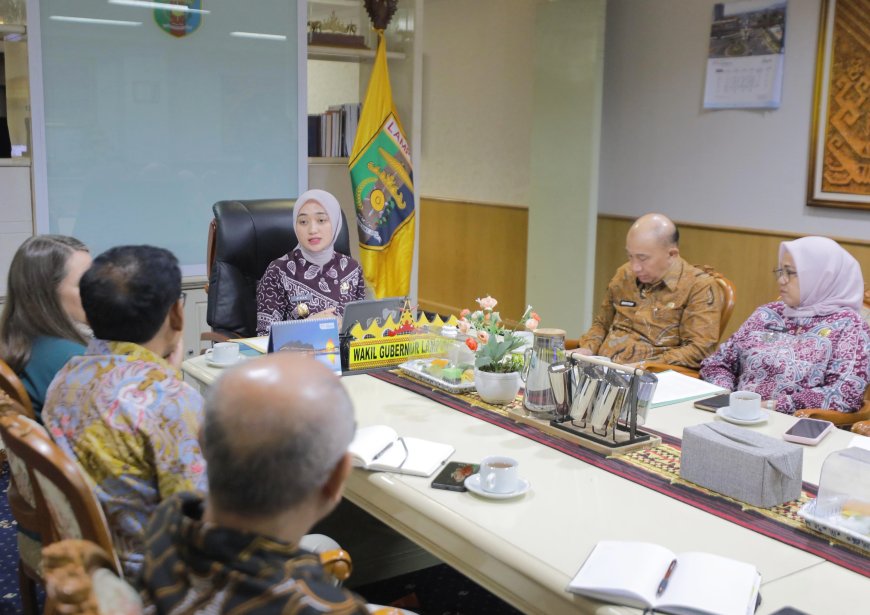 Wagub Lampung Terima EDF, Bahas Pengelolaan Rajungan Berkelanjutan