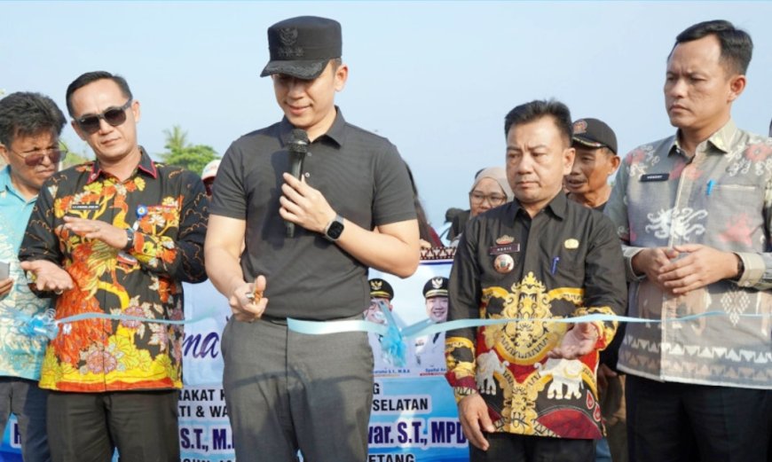 Bupati Lampung Selatan Resmikan Jalan Lubuk Dalam–Way Urang, Akses Wisata Kalianda Kian Terbuka