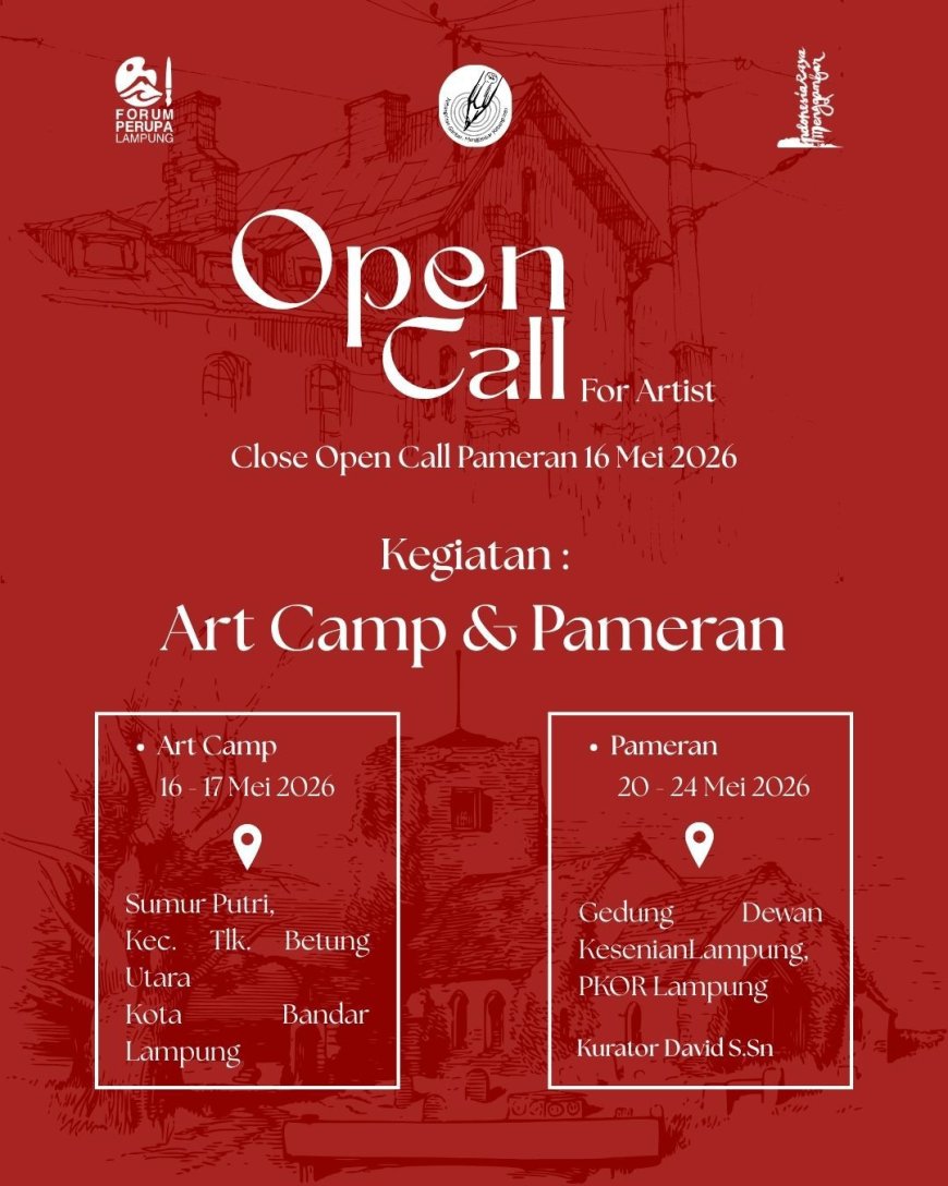 Forum Perupa Lampung Gelar Kemah Seni dan Pameran “Ruang dalam Garis”