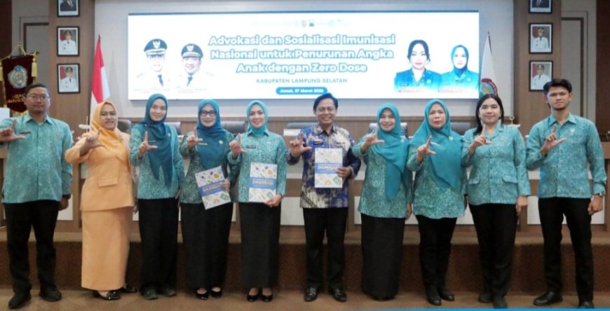 Lampung Selatan Jadi Percontohan Imunisasi Zero Dose di Lampung