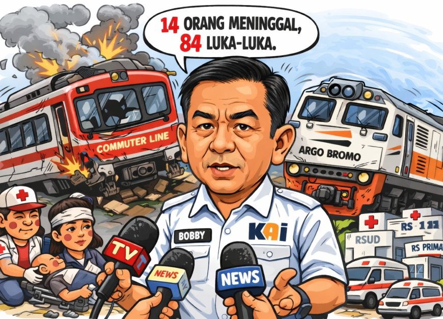 Tabrakan Commuter Line dan KA Argo Bromo, 14 Orang Tewas
