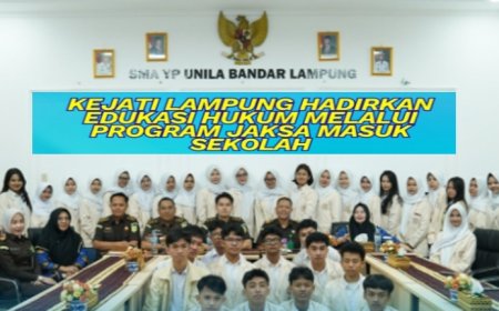 Jaksa Masuk Sekolah, Kejati Lampung Tanamkan Kesadaran Hukum ke Pelajar