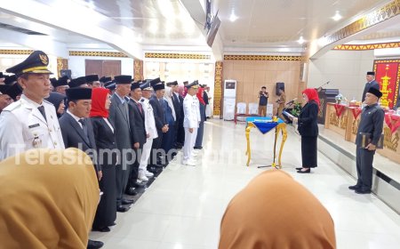 Lagi, Pelantikan Pejabat Lampung Utara tak Dipimpin oleh Bupati Hamartoni