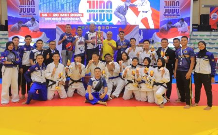 Kontingen Judo Polda Lampung Bawa Pulang Lima Medali di Kapolri Cup 2026