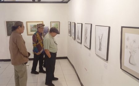 Perupa Lampung Gelar Pameran “Ruang Dalam Garis” di Tengah Keterbatasan Ruang Seni
