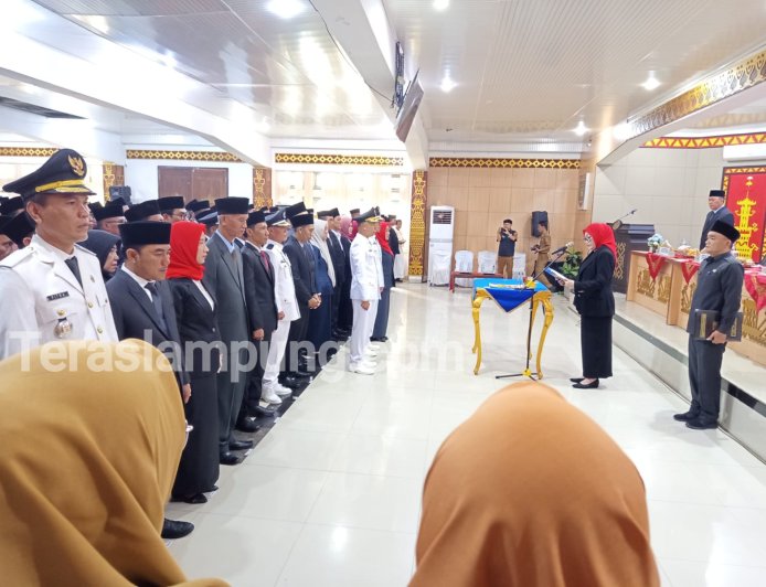 Lagi, Pelantikan Pejabat Lampung Utara tak Dipimpin oleh Bupati Hamartoni