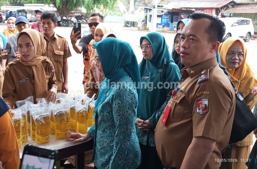 Tekan Inflasi, Pemkab Lampung Utara Gelar Pasar Murah