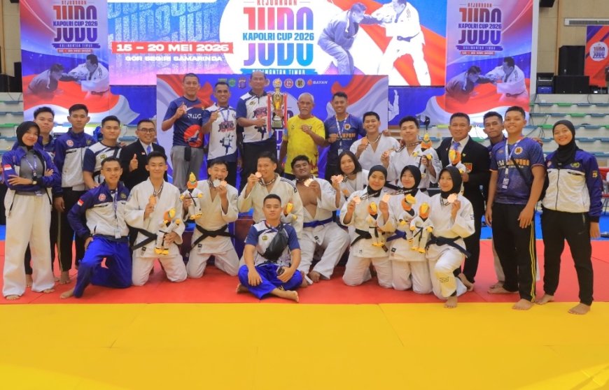 Kontingen Judo Polda Lampung Bawa Pulang Lima Medali di Kapolri Cup 2026
