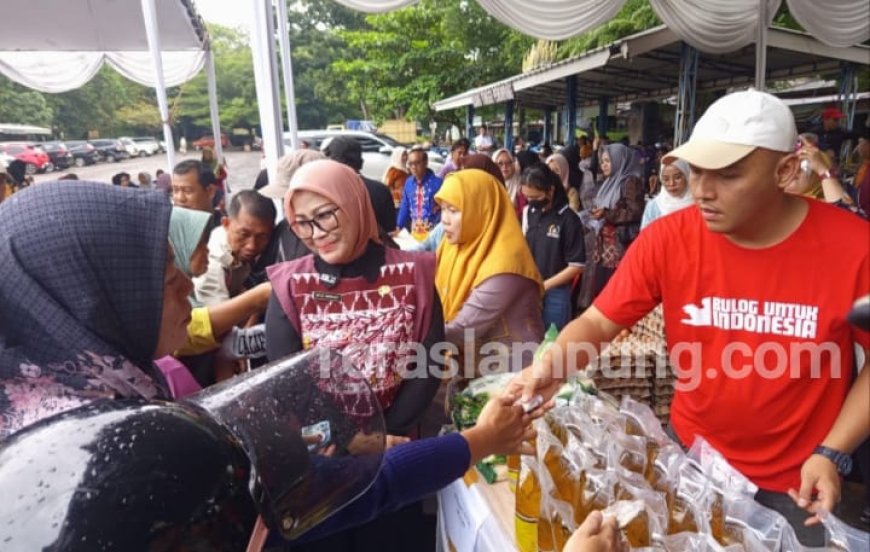 Ringankan Beban Warga, Pemkab Lampung Utara Tingkatkan Intensitas Pasar Murah 