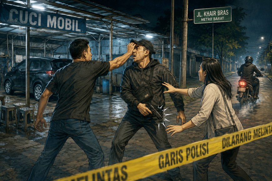 Warga Metro Tewas Ditembak Usai Cekcok Utang, Polisi Buru Pelaku