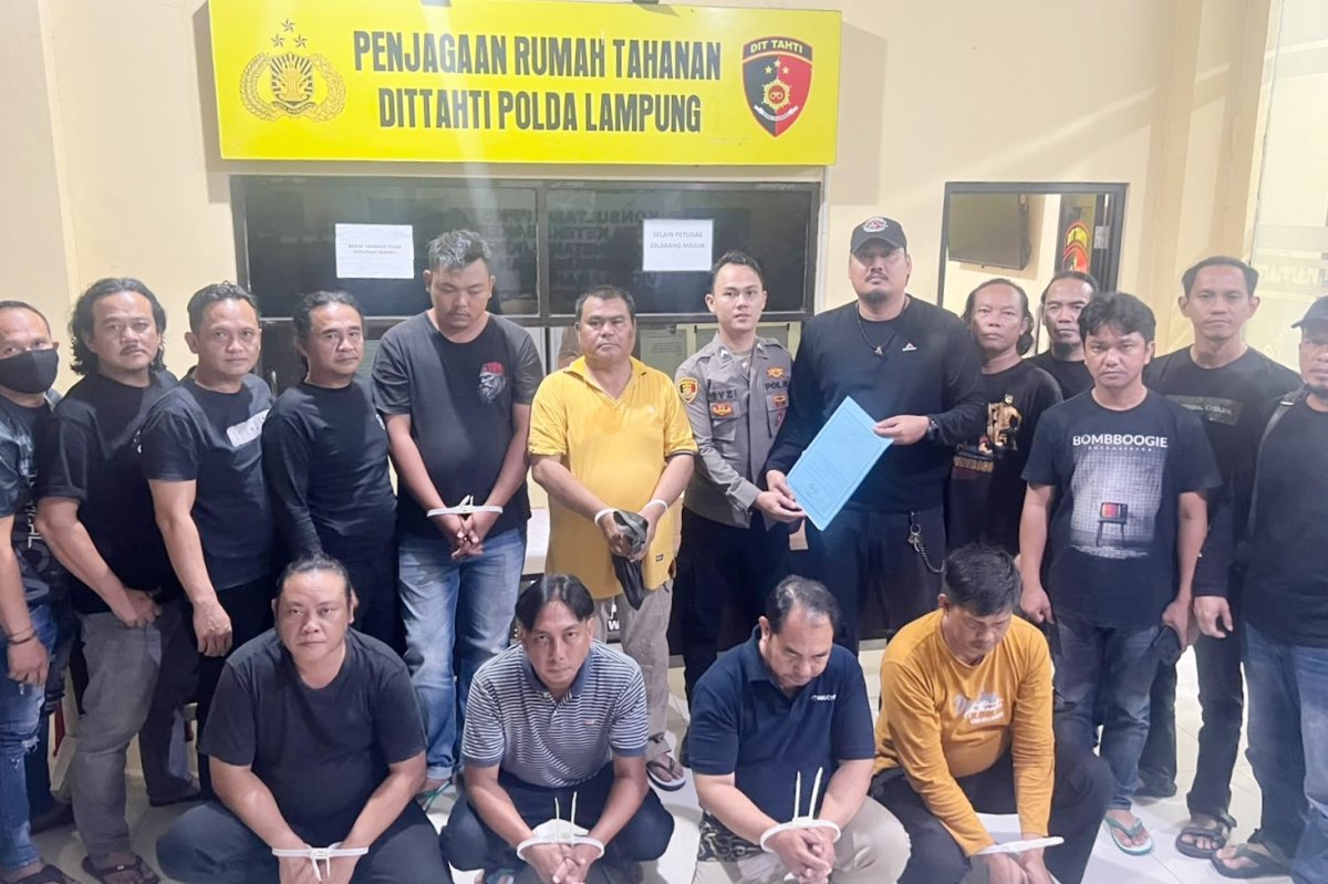 Rampas Mitsubishi Pajero Sport, Delapan 'Debt Collector' Di tangkap Polda Lampung