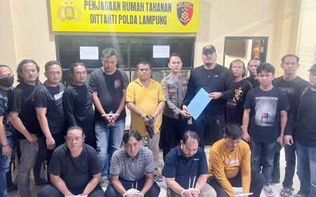 Rampas Mitsubishi Pajero Sport Warga, Delapan 'Debt Collector' Di tangkap Polda Lampung
