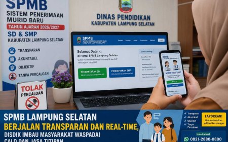 SPMB SD dan SMP di Lampung Selatan Berlangsung Daring, Disdik Minta Warga Waspadai Calo