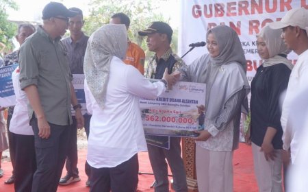 Dukung Program Desaku Maju, Bank Lampung Salurkan Kredit Alsintan Rp 1,07 Miliar di Mesuji