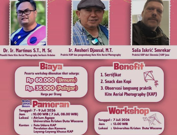 Pakar Fotografi Layang-Layang Asal Lampung Jadi Narasumber di Jogja Kite Festival 2026