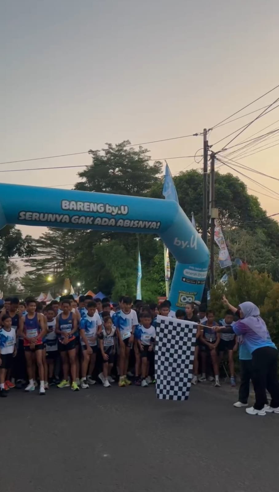 SMPN 1 Bandarlampung Gelar 'Fun Run Spansa Vaganza Diamond Jubilee'