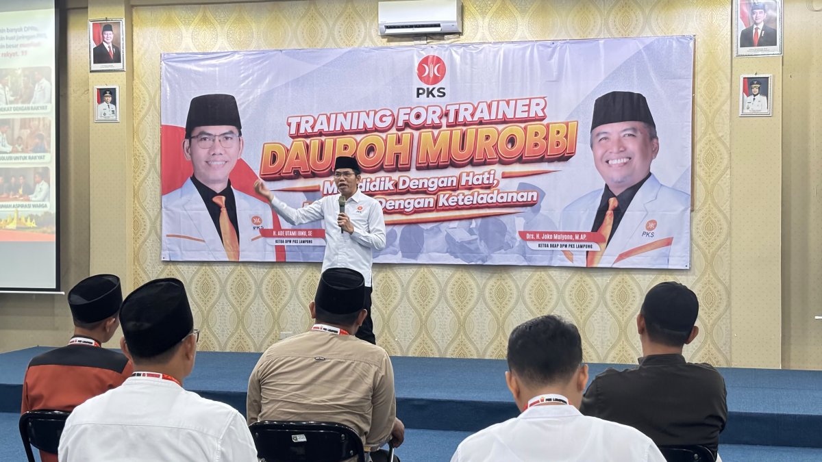 Siapkan Pelatih UPA Tiap Desa, PKS Lampung Gelar TFT Daurah Murobbi