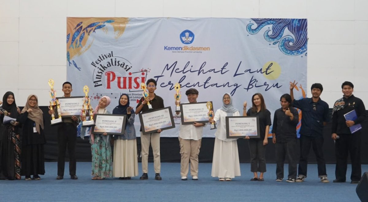Festival Musikalisasi Puisi Lampung 2026,  SMA Al Kautsar Juara