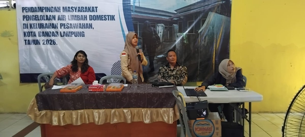 Warga Pesawahan Bandarlampung Teken Komitmen Dukung Pembangunan Sanitasi Berkelanjutan