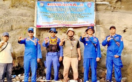 Polda Lampung  Imbau Para Nelayan tidak Dekati Kawasan Gunung Anak Krakatau