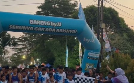 SMPN 1 Bandarlampung Gelar 'Fun Run Spansa Vaganza Diamond Jubilee'
