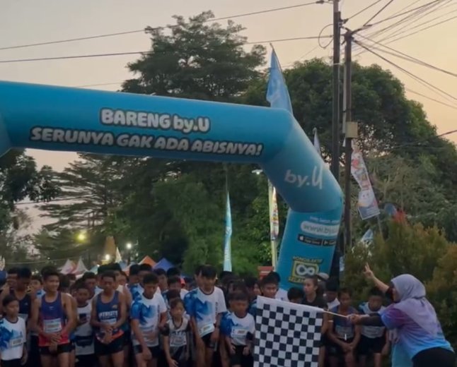 SMPN 1 Bandarlampung Gelar 'Fun Run Spansa Vaganza Diamond Jubilee'