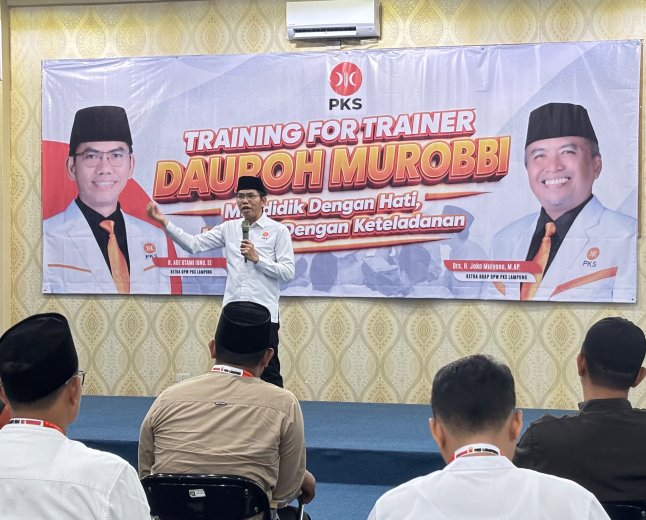 Siapkan Pelatih UPA Tiap Desa, PKS Lampung Gelar TFT Daurah Murobbi
