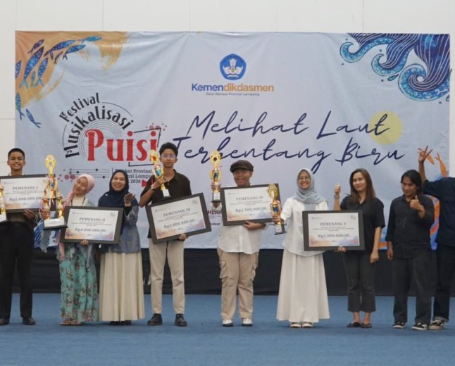 Festival Musikalisasi Puisi Lampung 2026,  SMA Al Kautsar Juara