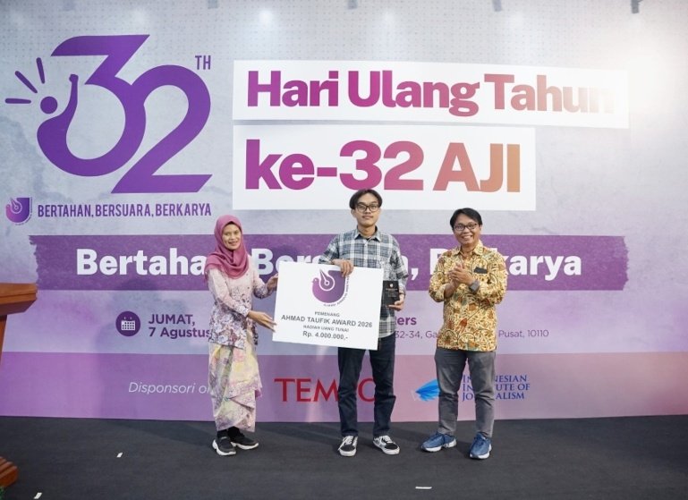 Jurnalis Persma Didaktika UNJ Raih Ahmad Taufik Award dari AJI