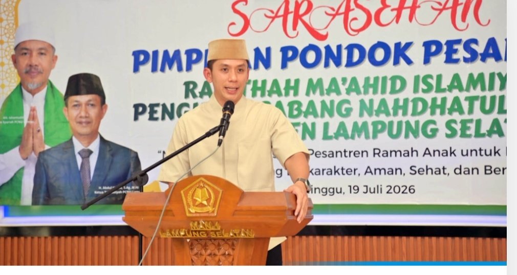 Bupati Egi Minta Bakat Santri Dipetakan, Akan Jadikan Program Pemerintah Lampung Selatan