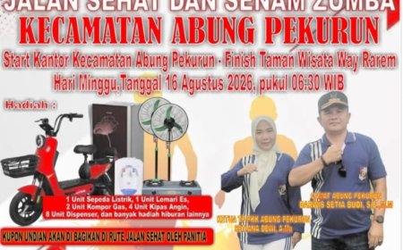 Gerakkan Perekonomian Lokal, Kecamatan AbungpekurunLampung Utara Gelar Perlombaan Perayaan HUT RI