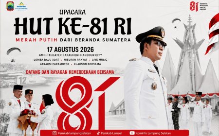Merah Putih dari Beranda Sumatra, Warga Lampung Selatan Diajak Rayakan HUT ke-81 RI di BHC